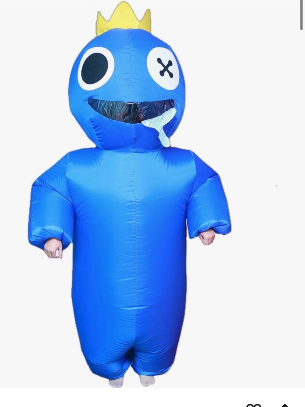 Rainbow friends blue inflatable costume